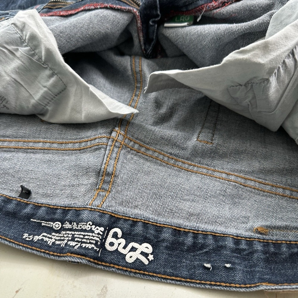 LRG Slim Straight Leg Jeans Men Actual 36x30 Blue Stretch Lifted Research Group - Picture 12 of 15